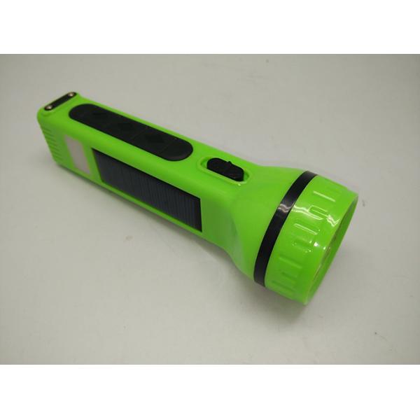 BN-414S Solar Power Torchs with Side Lamp Rechargeable Battery LED Flashlight