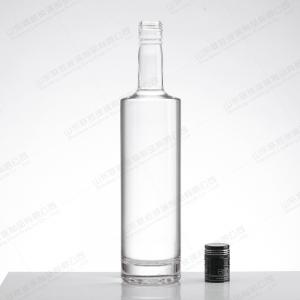 China Rubber Stopper Sealing Type 375ml Glass Bottle for Custom Logo Liquor Vodka and Tequila on sale