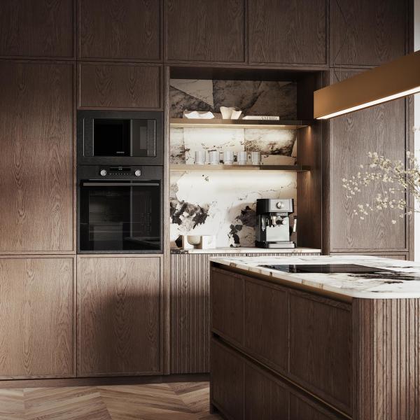 Wholesale Custom Modern Kitchen Design Cheap Simple Kitchen Cabinets Wooden Kitchen Set