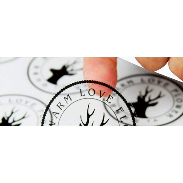 Eco Friendly Waterproof Qr Code Stickers , Custom Vinyl Self Adhesive Stickers