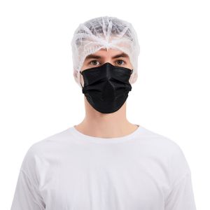 Cheap 3 Plys Black Dust Disposable Mouth Mask 17.5x9.5cm wholesale