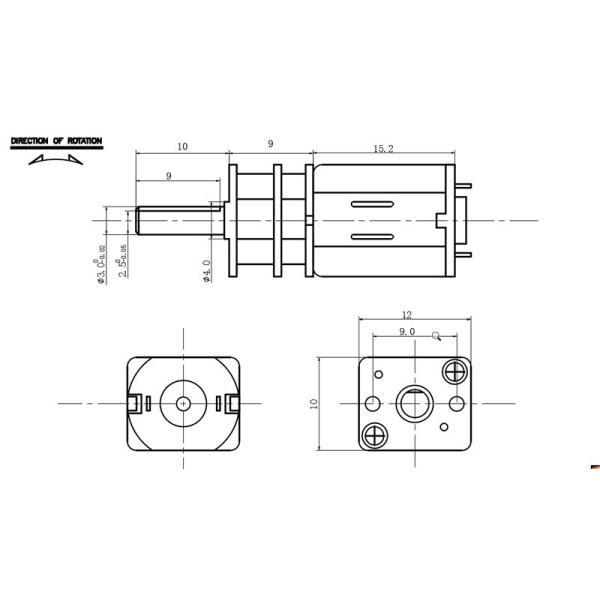 3V, 6V, 12V N20 Small DC Gear Motors JGA12-N20