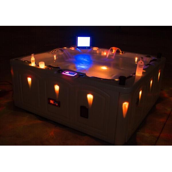 Luxury Outdoor Bathtub Whirlpool Massage For 5 Adults and Single Baby Seat