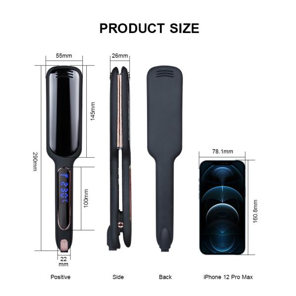 CE CETL Infrared Flat Iron , 60W professional hair straightening machine