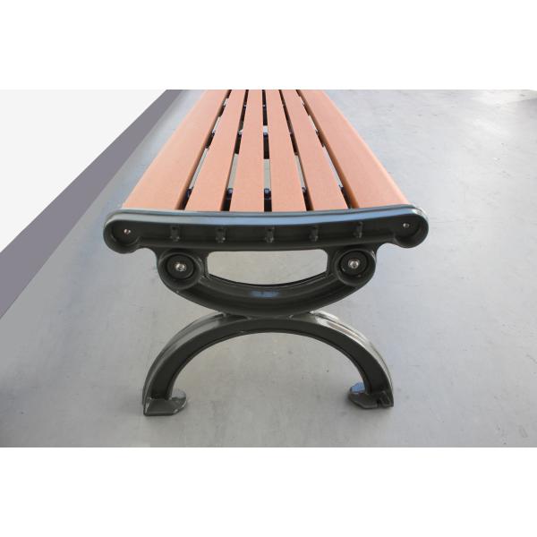 Customized Outdoor Recycled Plastic Benches , Outdoor Urban Furniture 1500mm Length