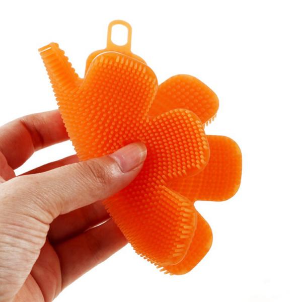 No Residue Cleaning Brush For Dishes , Soft And Tender Dish Cleaner Scrubber