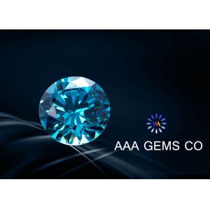 Cheap Blue 8mm Moissanite Gemstones Excellent Grade Forever Brilliant Moissanite wholesale