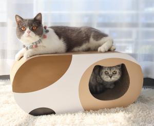 China Corrugated Paper Scratch Pads Cat Play House For Indoor Cats on sale