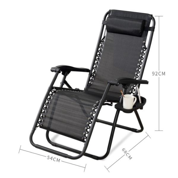 Outdoor Table Heavy Duty Folding Recliner Zero Gravity Chair for Sleeping on the Beach
