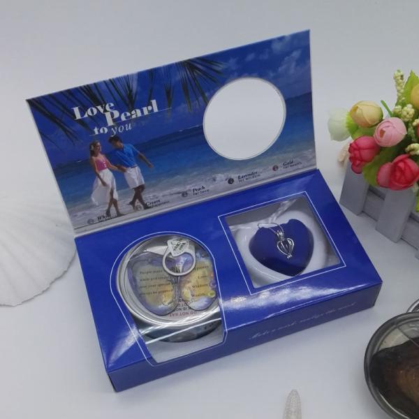 Nature Love Pearl in the Canned Oyster Necklaces Gift Set ,Perfect Gift for Hholidays and Weddings