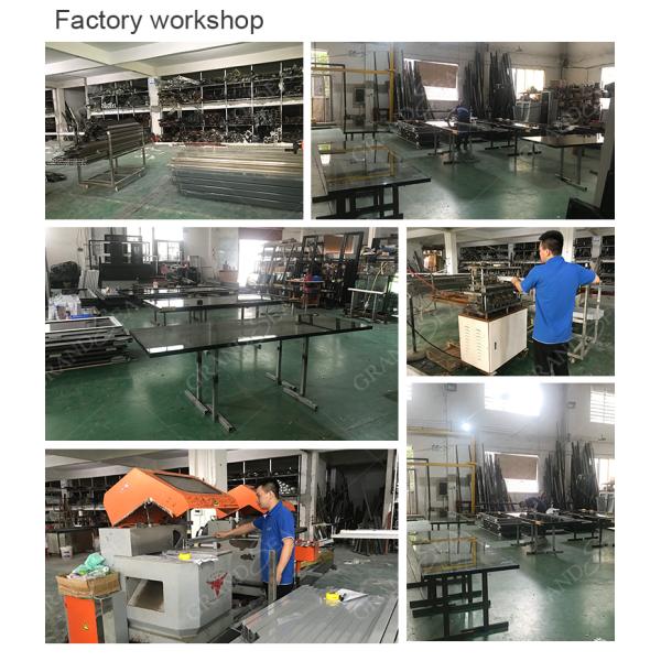 Grandsea Factory Direct High Quality Porte Wooden Grain Waterproof External Aluminum Sliding Double Tempered Glass Doors