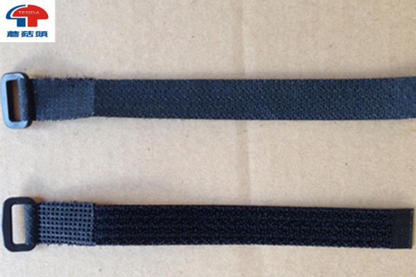 Quality Stretchy Adjustable Loop Strap Fastener With Plastic Buckle , Black  Straps for sale