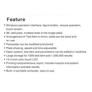 SK201 8 channel Elisa Microplate Reader Clinical Chemistry Analyzer
