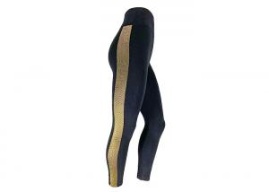 Cheap High Waist Golden Side Panel Brushed Leggings Fleece Lined Legging wholesale