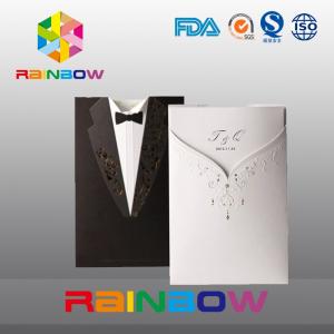 Cheap Luxurious Customized Paper Bags For Wedding Invitation Card With Vivid Print wholesale