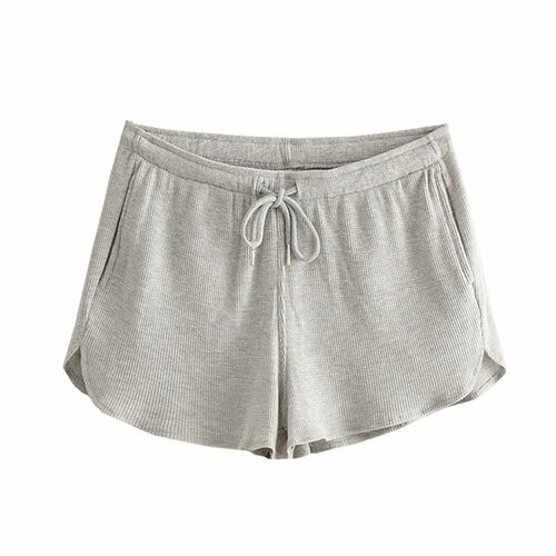 OEM maufactory Summer Home Casual Wide Leg Pants Female BM Thread Elastic Loose Waist Sports Shorts