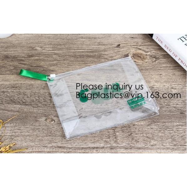 Clear Eva Pvc Bag With Zipper Swimwear Packaging Bag,Holographic Trendy Cosmetic Pvc Bag Portable Travel Makeup Bag