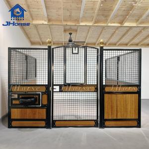 Cheap Luxury Customized Steel Frame Bamboo Boarding Horse Stall Panels Stables Box wholesale
