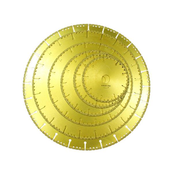 Multipurpose 8mm Segment Stone Diamond Cutting Disc 350mm Vacuum Brazed