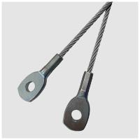 Easy To Adjust 1.5mm Steel Cable Gripper With Loops For HVAC Ducting Hanging