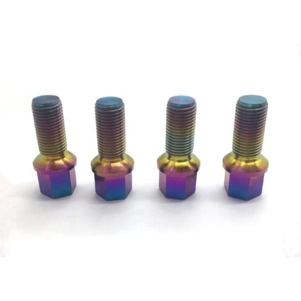 28mm Titanium Alloy Bolts Titanium Wheel Lug Bolt Taper Head Bolt M14 X 1.5