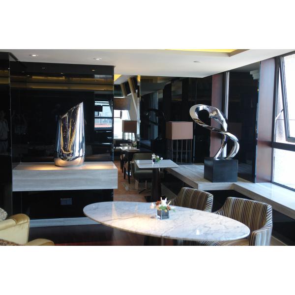 Stainless steel sculpture with mirror finish, polish metal sculpture,china stainless steel sculpture supplier