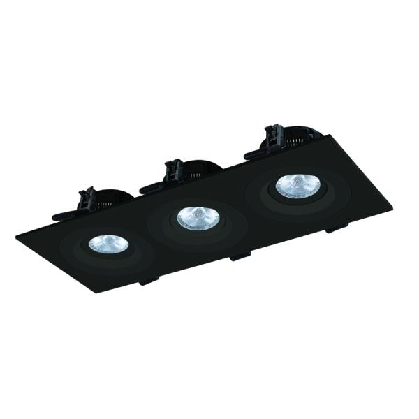 Grille 3×8W Rectangular LED Downlights Ceiling Recessed