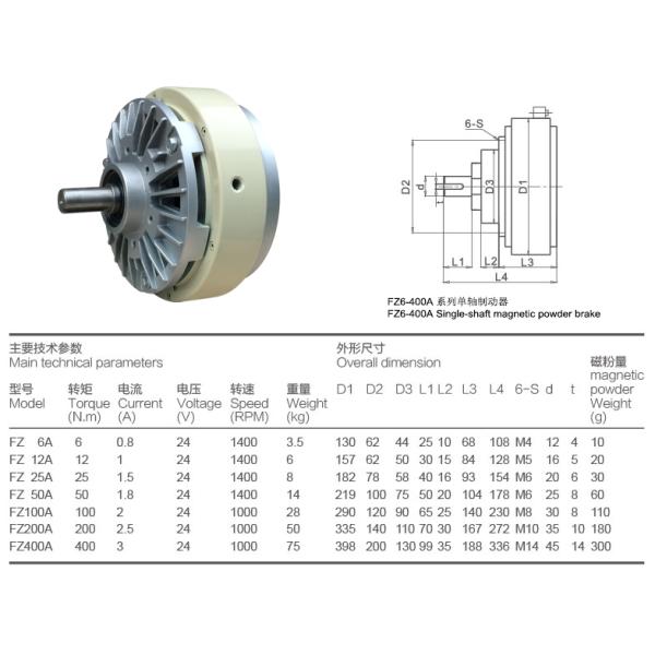 Cellular FL100K 100NM 10kg Magnetic Powder Clutch