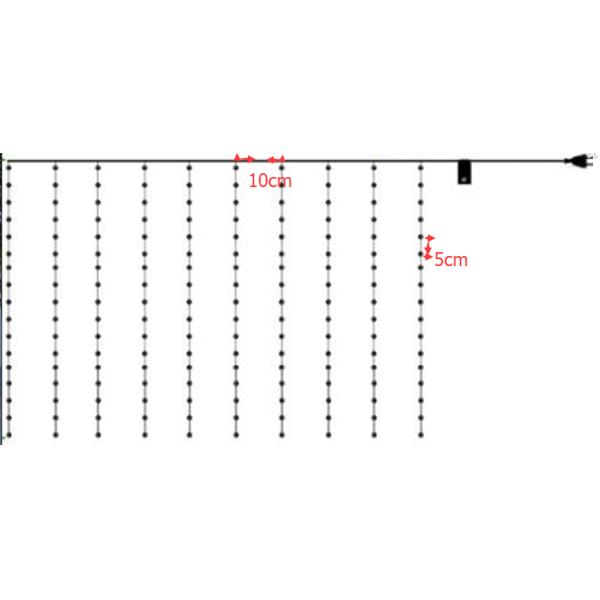 led waterfall curtain lights