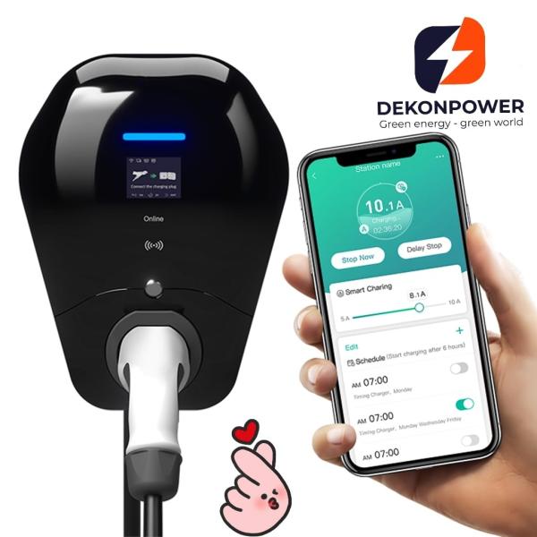 Level 2 OCPP 1.6J full function CE certified 7kW Smart Home EV Charger Type2 connector with 5 meters cable WIFI and 4G
