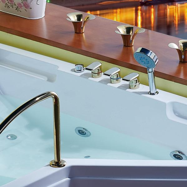 Therapy Air Massage Bathtubs With Lights 2 Person Skirted Hydro Spa 1700x700mm