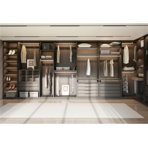 Wooden E1 E0 Bedroom Furniture Wardrobe Set Wardrobe Drawers Set