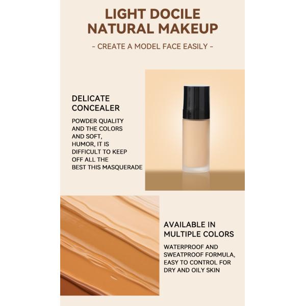 OEM Make Your Own High Quality Foundation Liquid Full Cover Long Lasting Private Label Matte Waterproof Makeup Foundation