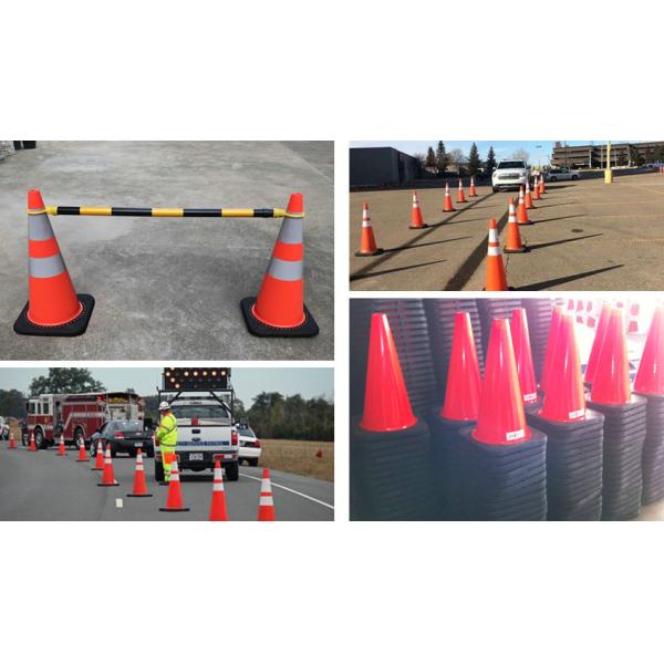 45cm Emergency Orange Reflective PVC Traffic Cone