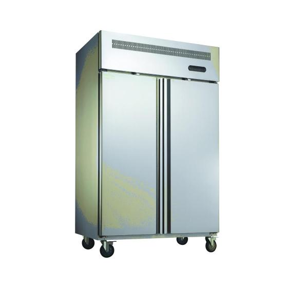 Deep Commercial Upright Freezer 1600L 6 Glass Doors With Plastic Coated Steel Shelf factory