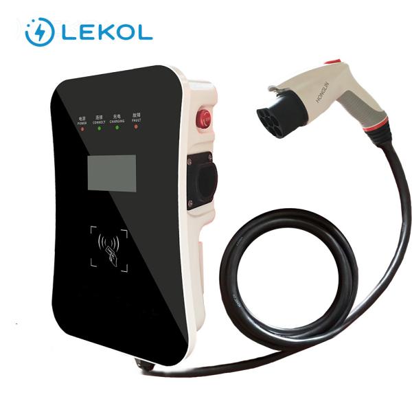 Ocpp Type 2 32a 3Phase Wall Mounted EV Charger Ac Wall Box Charger