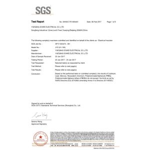 Yueqing City DOWE Electric Co.，LTD Certifications