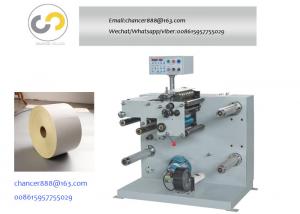 China Automatic label slitting and rewinding machine with counting, blank label cutting machine on sale