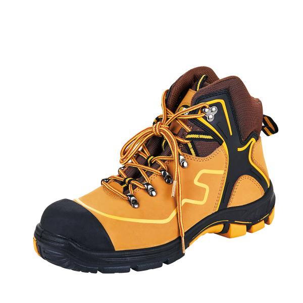 Rubber Sole Split Nubuck Leather Industrial Boots for Unisex Work Protection