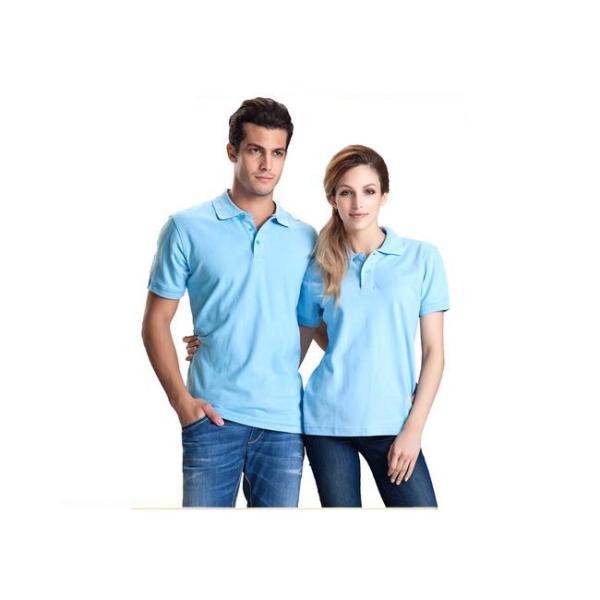 Colorful Short Sleeve Mens Cotton Polo Shirts Blank , Women Embroidered Polos