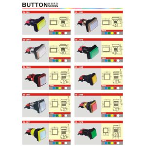 Start Push Button Arcade Game Machine Parts With Micro Switch 60mm X 60mm Size