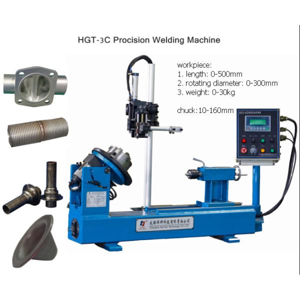 HGT-3C Lathe Circumferential Welder Automatic Pipe / Cylinder Welding Machine