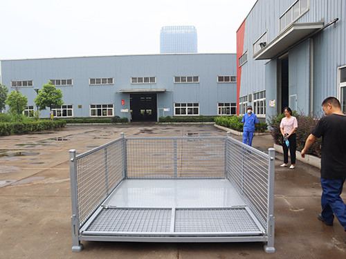 Customizable Load Capacity Steel Stillage Cage With Galvanized Finish