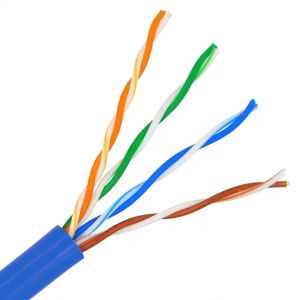 China 24 AWG RJ45 Cable Roll PVC Jacket 1000 Ft Roll Of Cat5e Cable on sale
