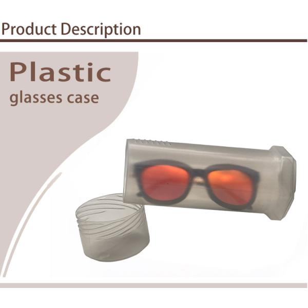 Fashionable Surface 13cm Clear Plastic Eyeglass Case