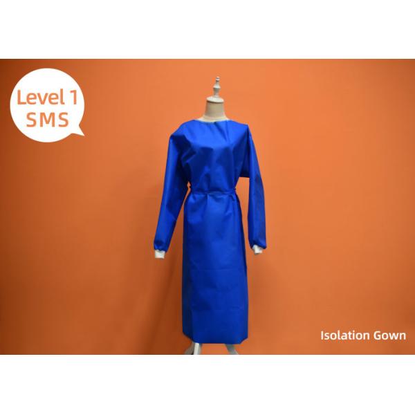 Elastic Cuff Disposable Isolation Gowns With Ties Level 1 CE Certified