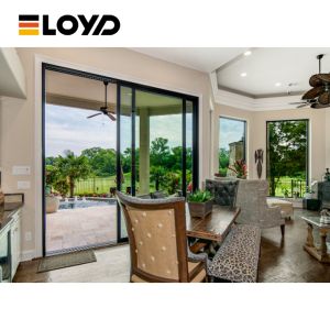 Soundproof Aluminum Sliding Door Left / Right Opening Direction