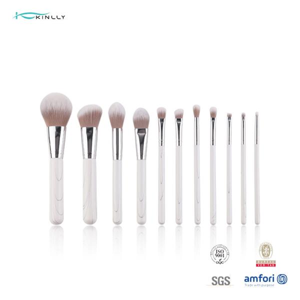 Quality Taklon PBT Hair Luxury Makeup Brushes 11pcs Kabuki Foundation for sale