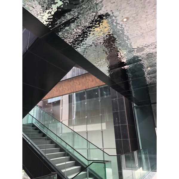 Ripple Stainless Steel Sheets Rose Gold Mirror Finish For Facade Wall Cladding Curtain Wall Ceiling 201 304 316