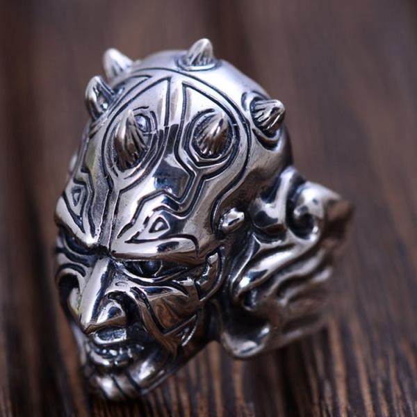 Fashion Design Chunky Thai 925 Silver Men Ring (XH052064)